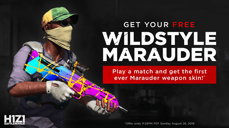 H1Z1 – How to Get Free Skin | WILDSTYLE MARAUDER