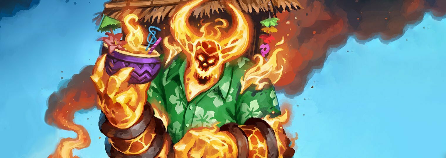 Tiki Ragnaros is a skin you'll be able to use in Battlegrounds down the road!