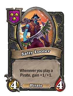 salty looter now has 4 health 4 attack