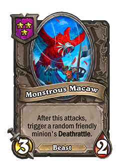 Monstrous Macaw new tier 3