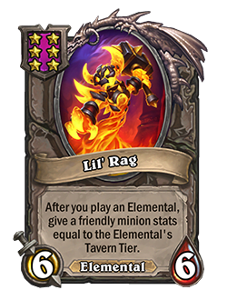 Lil Rag is a tier 6 6/6 now